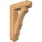 Ekena Millwork Balboa Arts and Crafts Smooth Bracket w/ Offset Brace, Western Red Cedar, 7 1/2"W x 26"D x 38"H BKT0806X26X38BOA03SWR - alternate 1